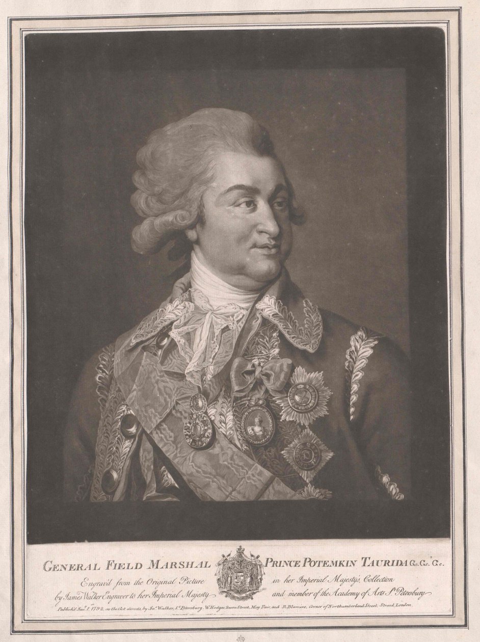 Grigori Aleksandrovitch comte Potemkine - Artist Unknown