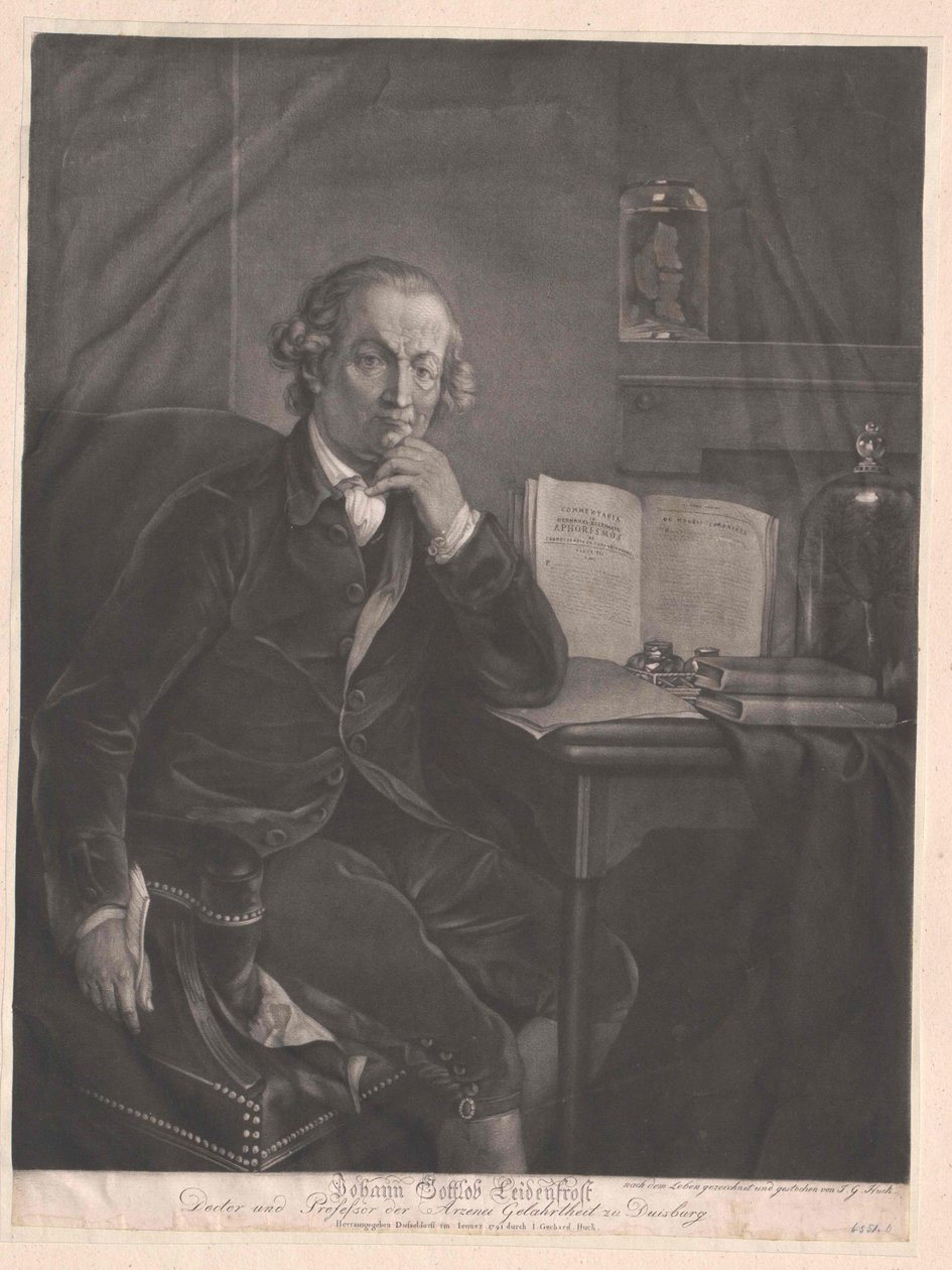 Johann Gottlob Leidenfrost - Artist Unknown