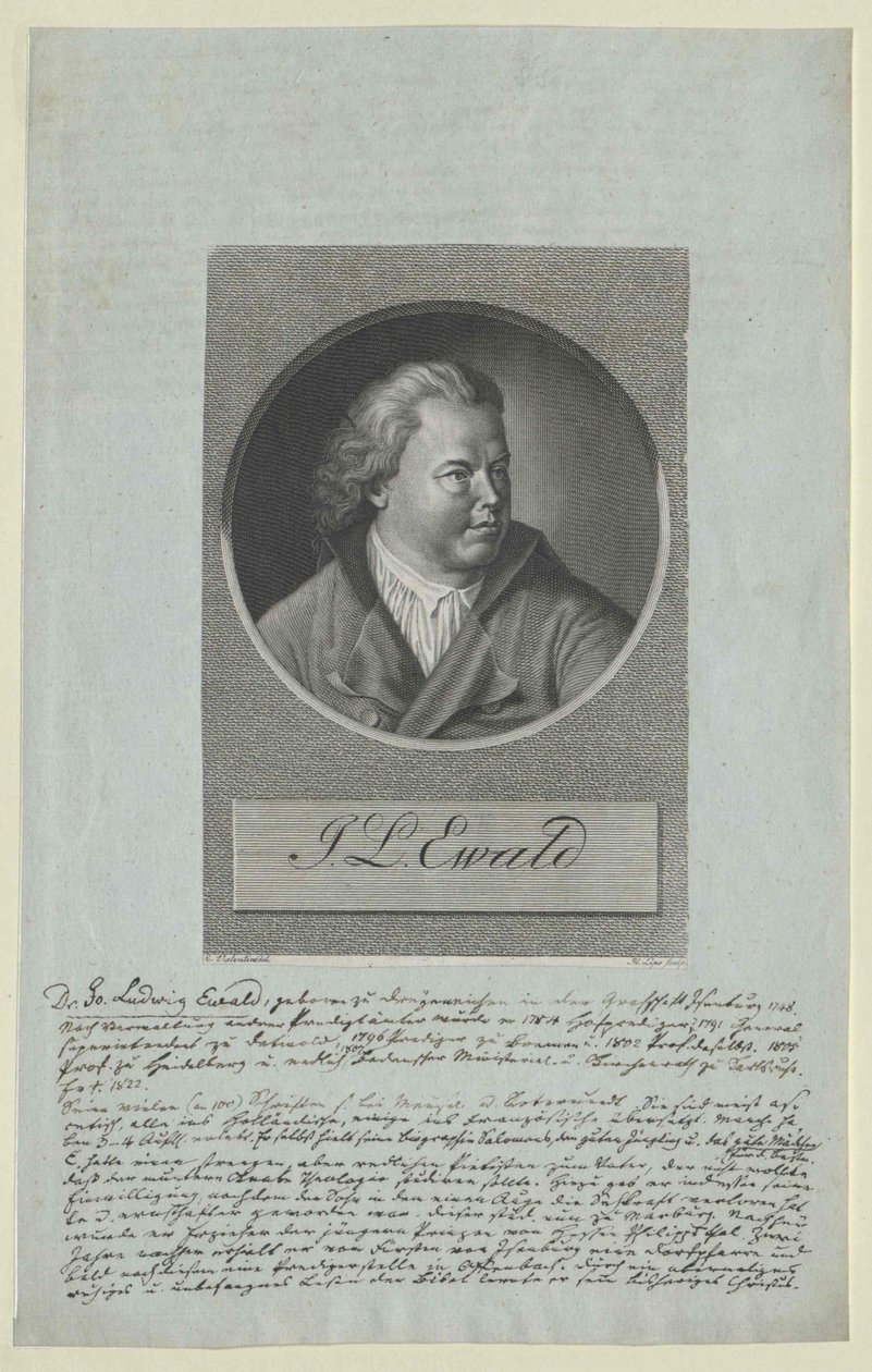 Johann Ludwig Ewald (impression) - Artist Unknown