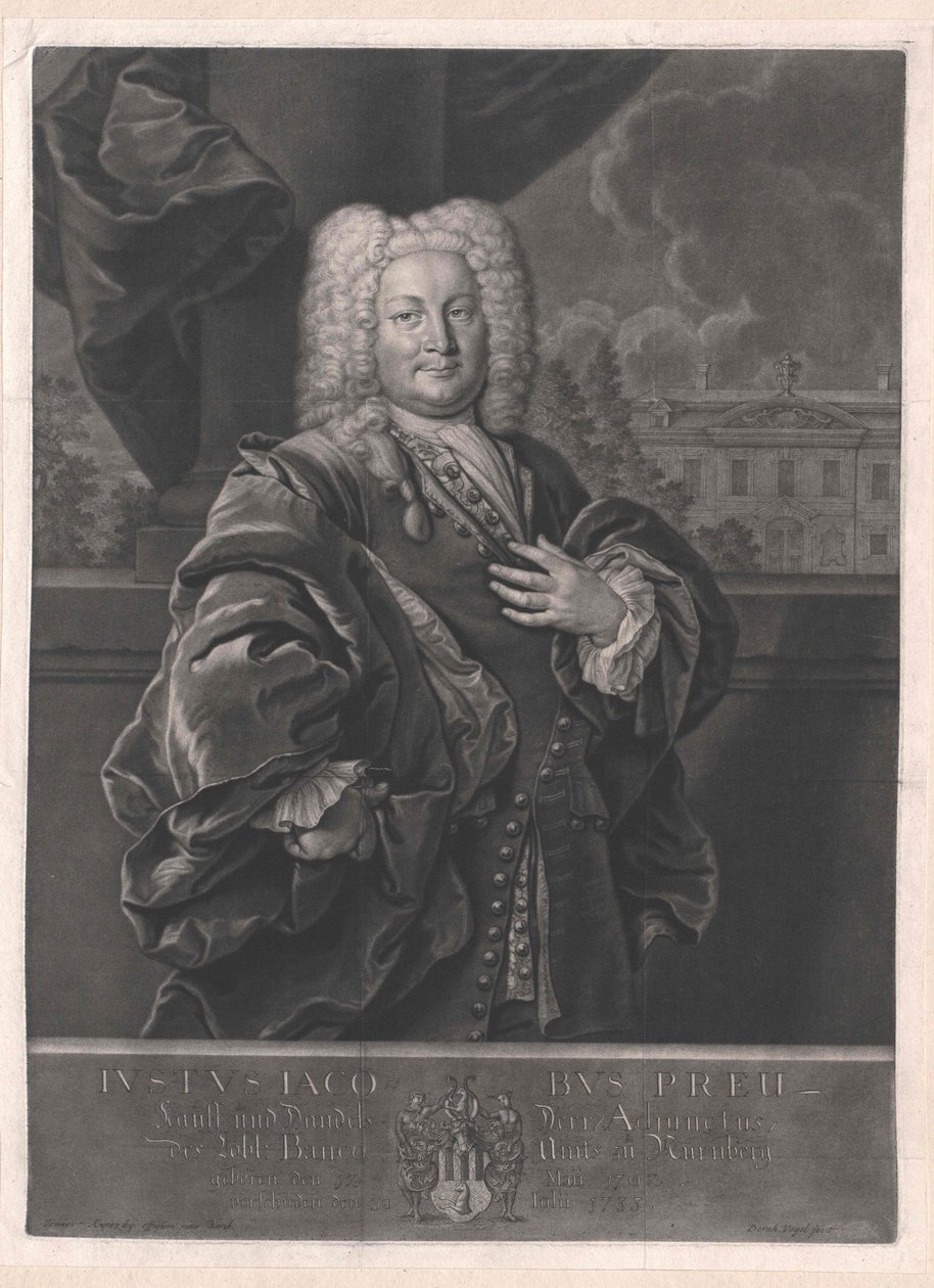 Justus Jacob Preu - Artist Unknown