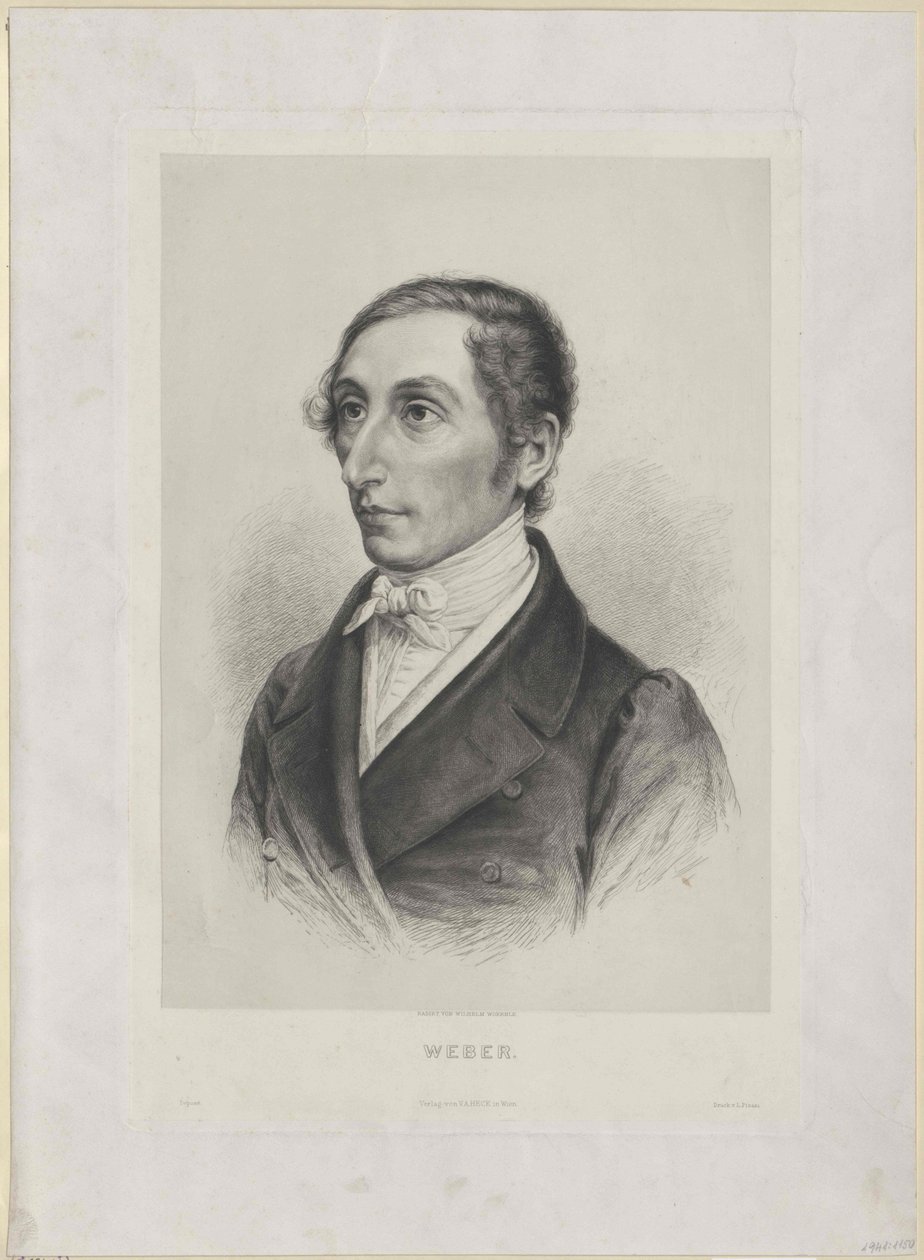 Karl Maria von Weber (imprimé) - Artist Unknown