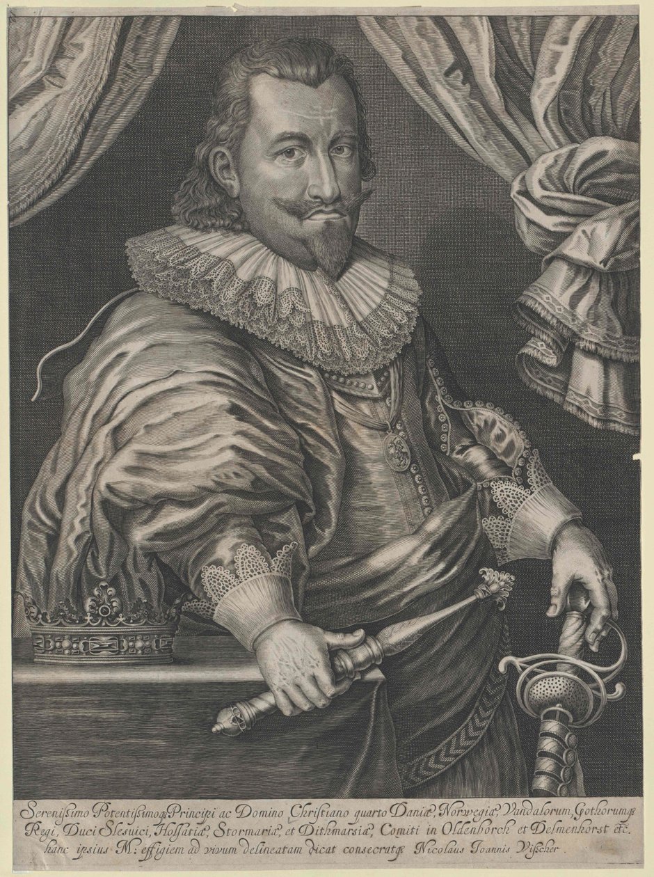 Roi du Danemark Christian IV - Artist Unknown