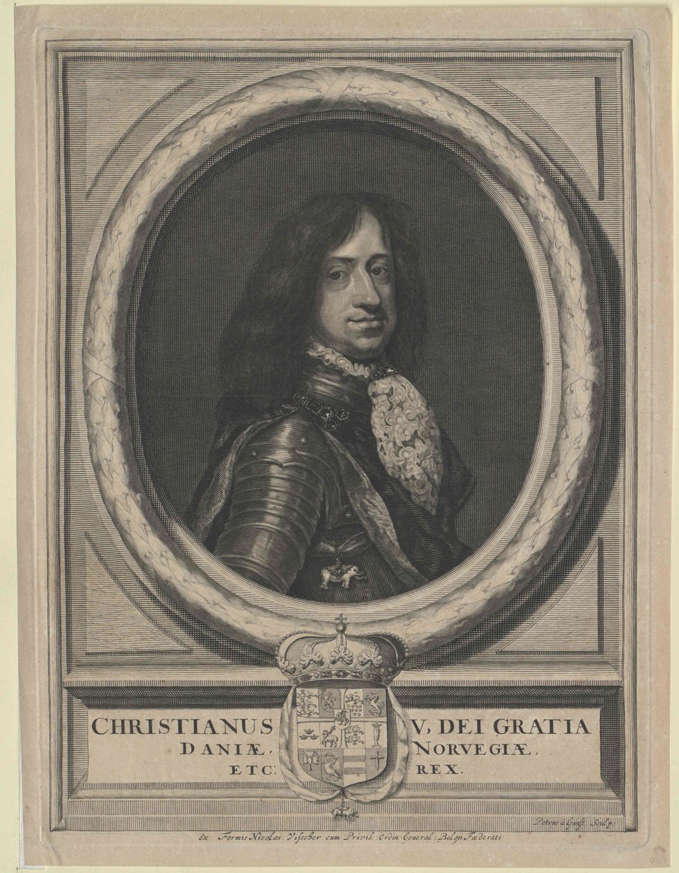 Roi du Danemark Christian V. - Artist Unknown