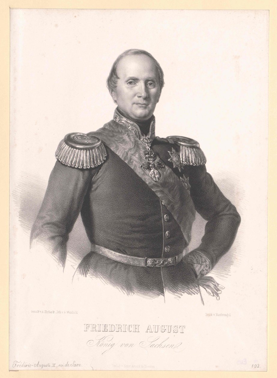 Roi de Saxe Frédéric Auguste II - Artist Unknown