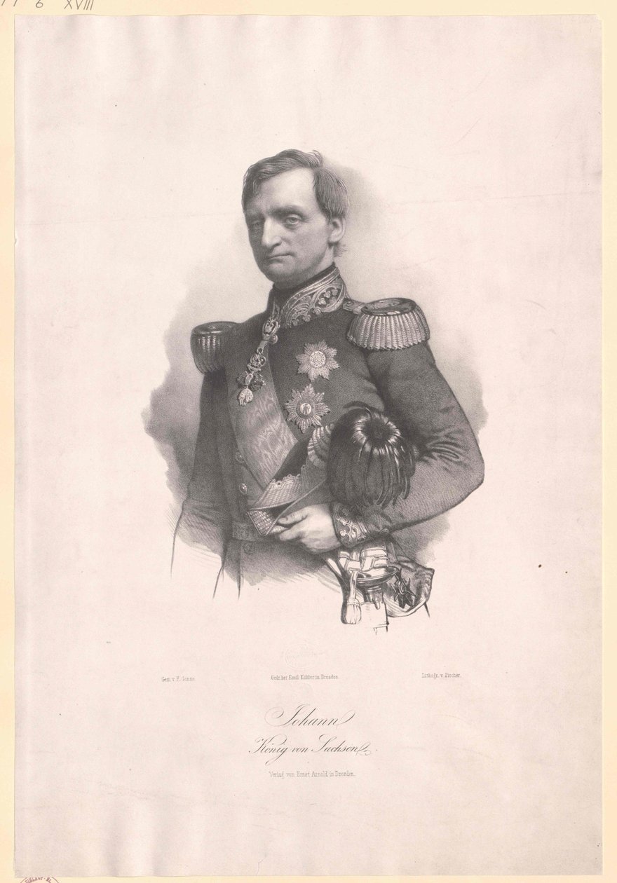Roi de Saxe Johann - Artist Unknown