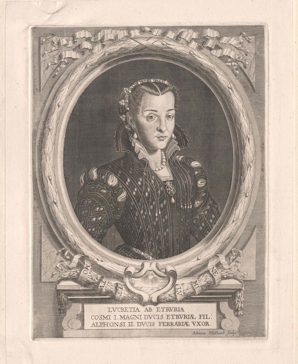 Lucrèce de Médicis, - Artist Unknown