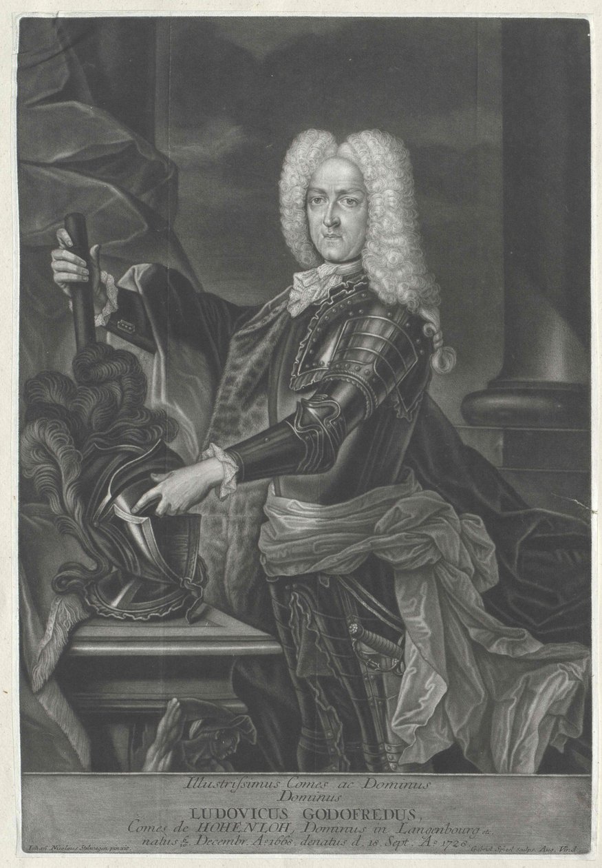 Ludwig Gottfried count Hohenlohe-Waldenburg-Pfedelbach - Artist Unknown