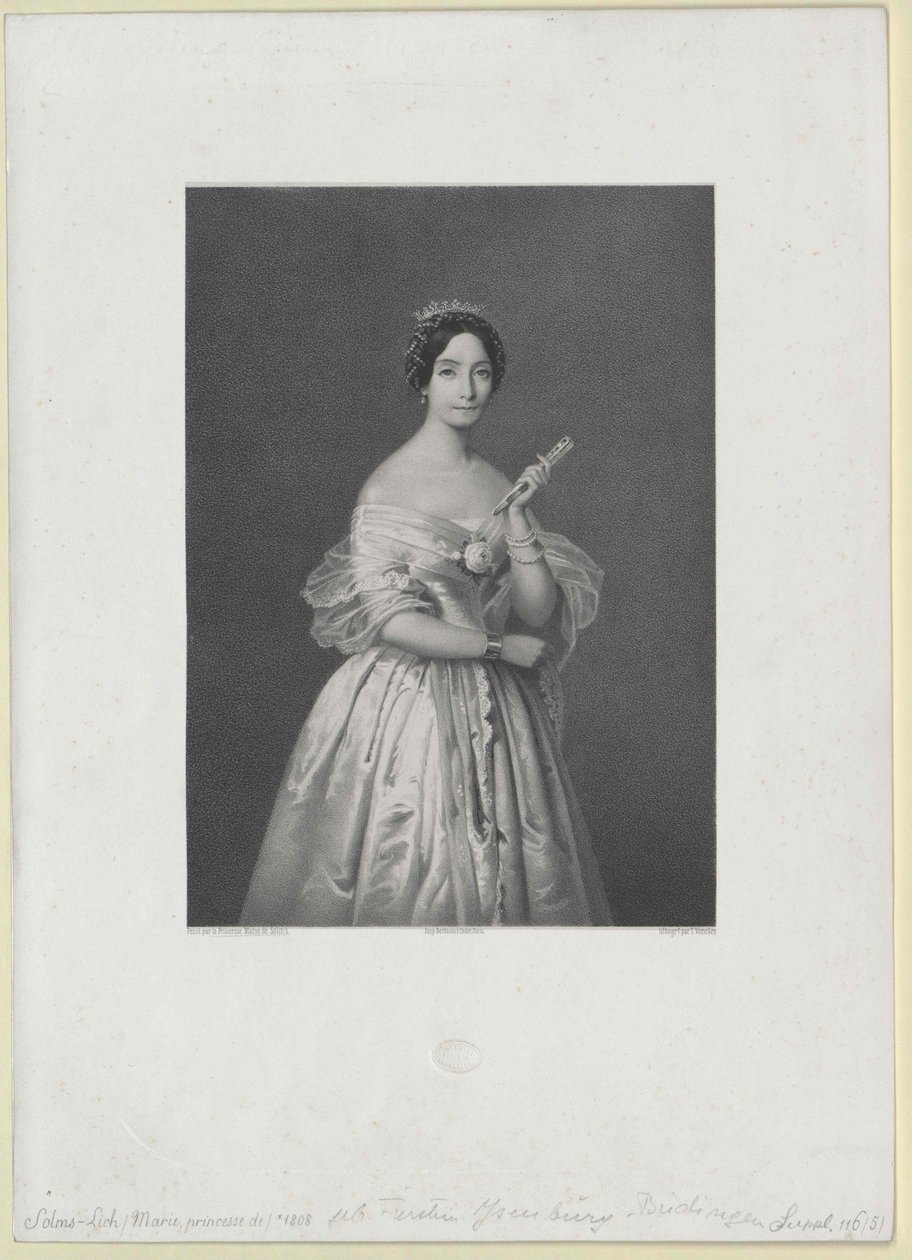 Maria princesse Ysenburg et Buedingen - Artist Unknown
