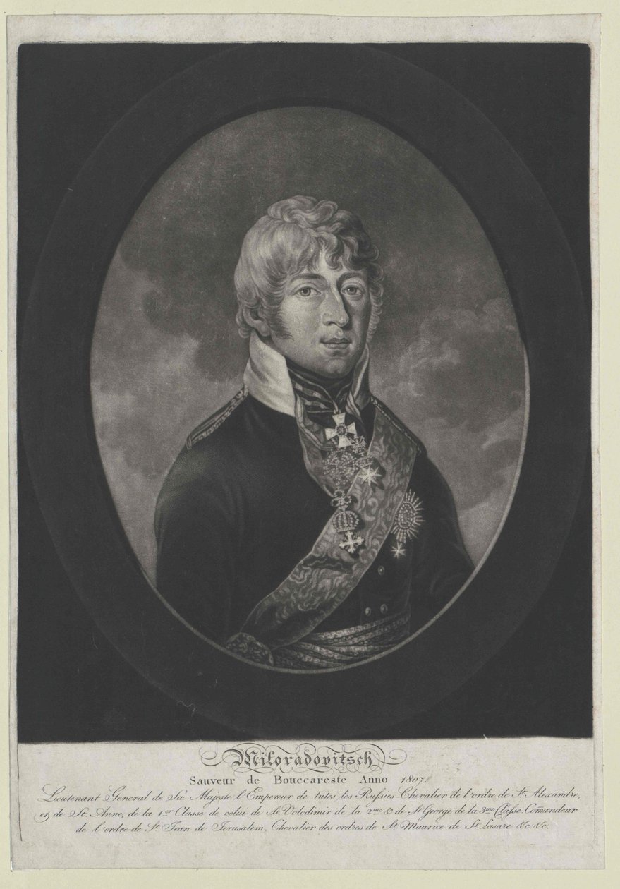 Mikhail Andreyevich comte Miloradovich - Artist Unknown