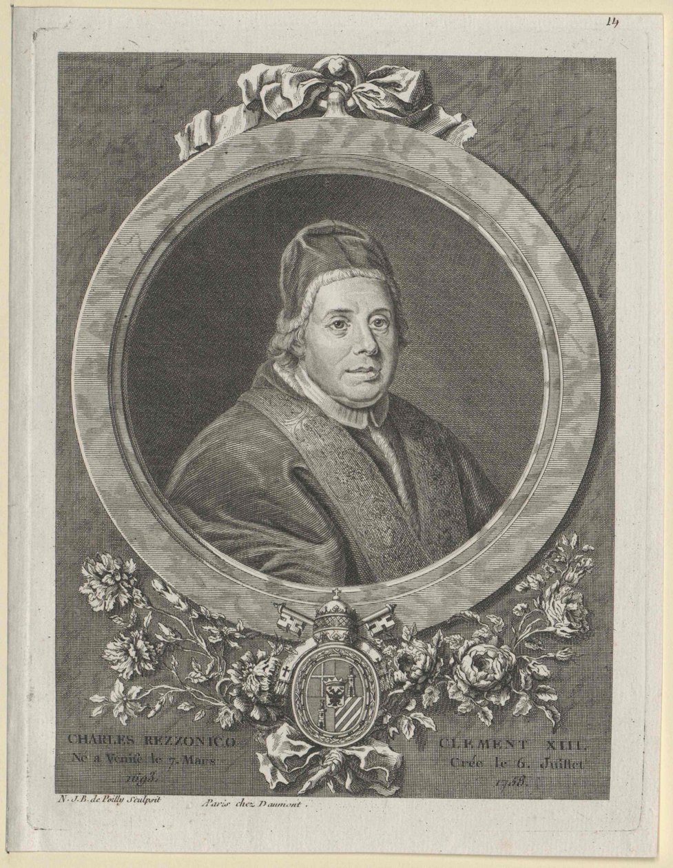 Pape Clément XIII - Artist Unknown