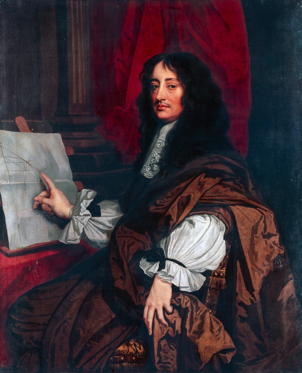 Portrait de William Brouncker (1620 circa-Westminster) - Artist Unknown