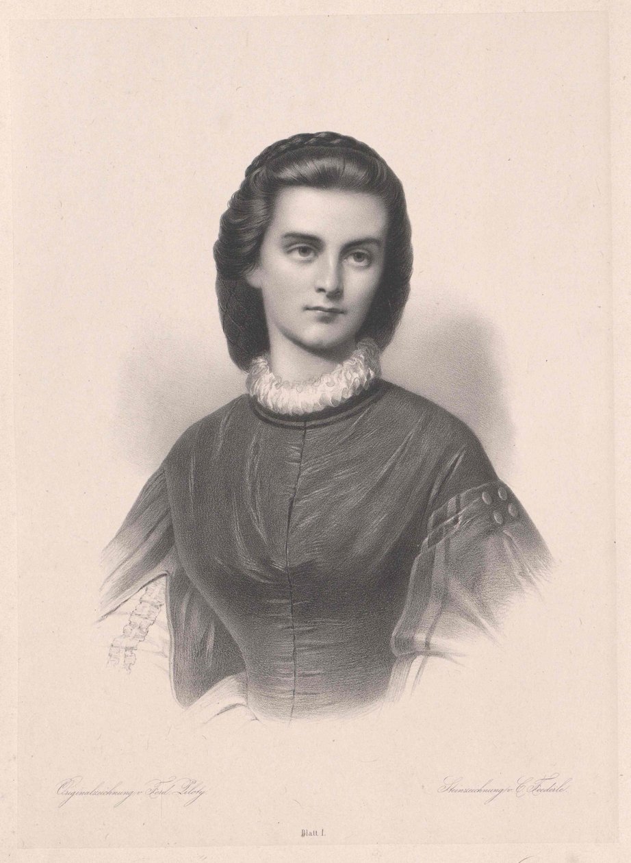 Princess in Bayern-Gelnhausen Marie (imprimé) - Artist Unknown