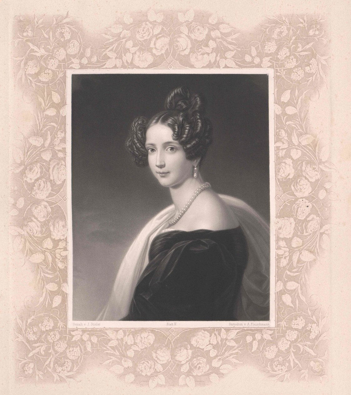 Princesse de Bavière Sophie (impression) - Artist Unknown