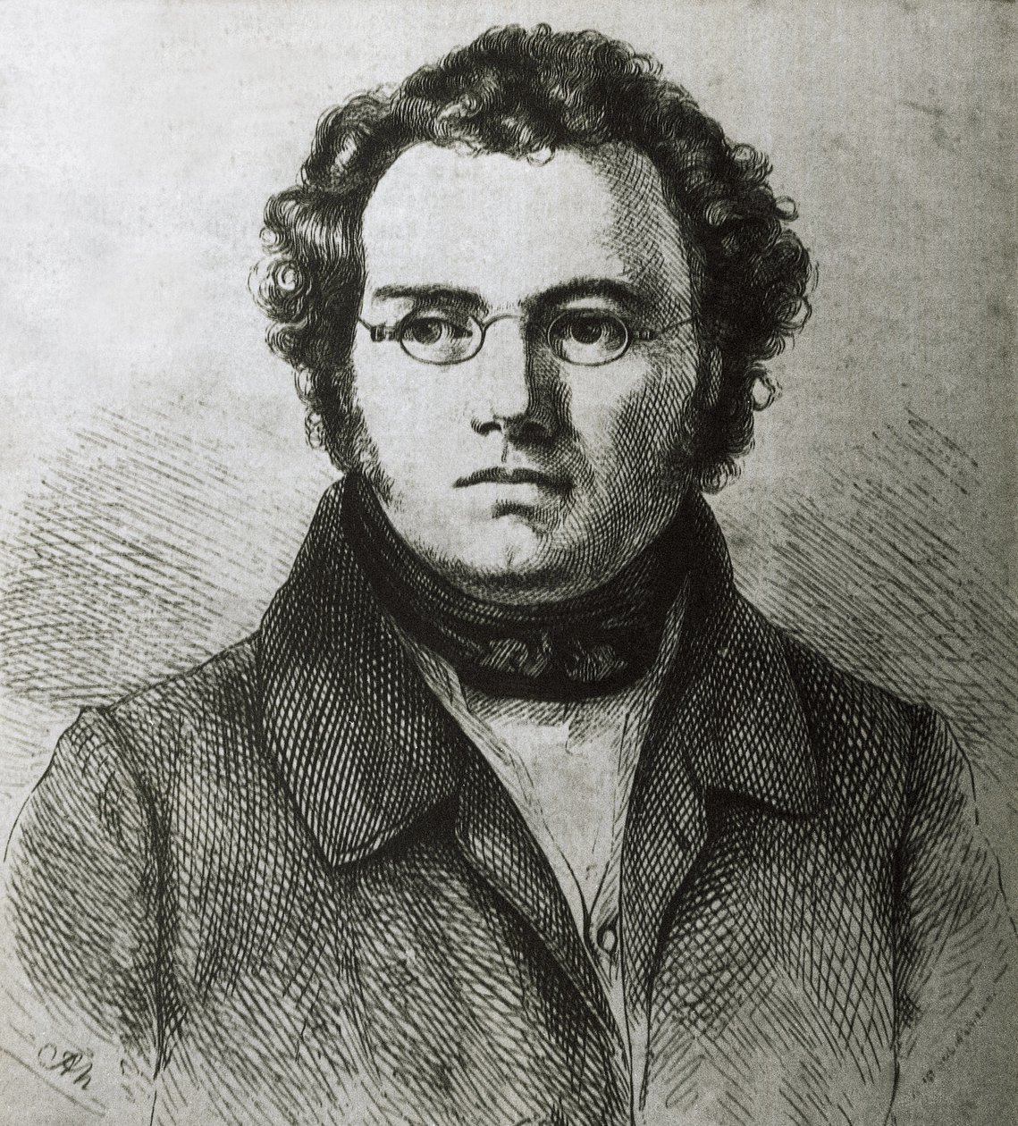 SCHUBERT, Franz (1797-1828). Compositeur romantique autrichien. Gravure. - Artist Unknown