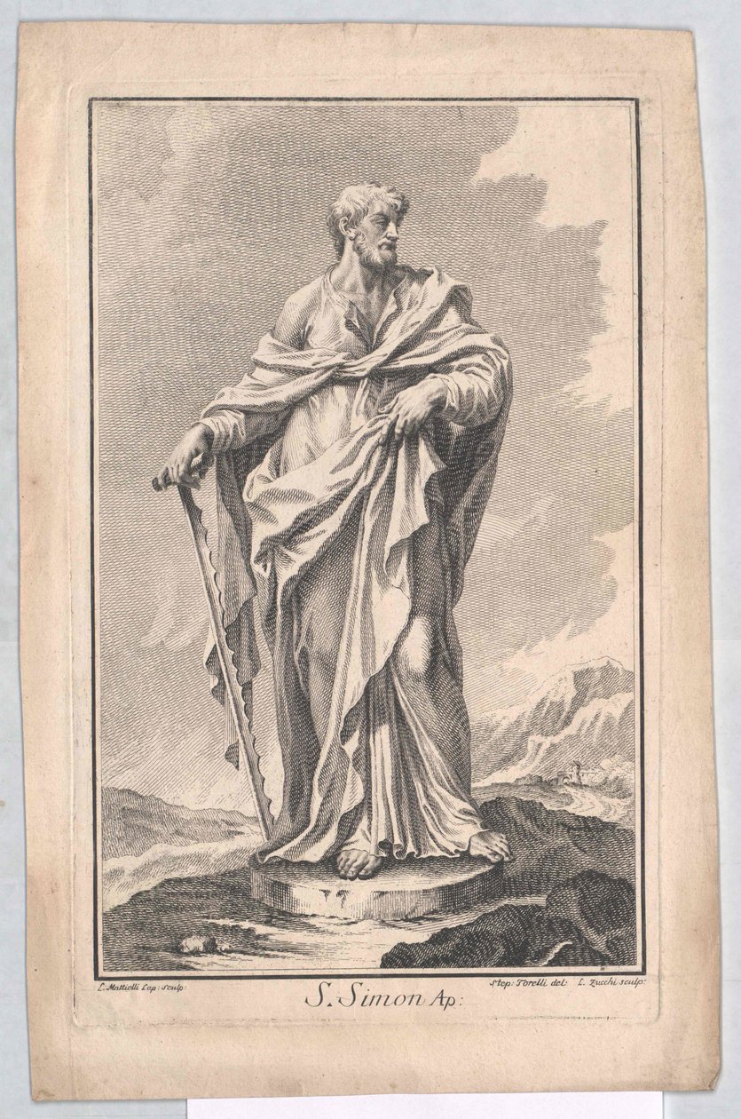 Saint apôtre Simon - Artist Unknown