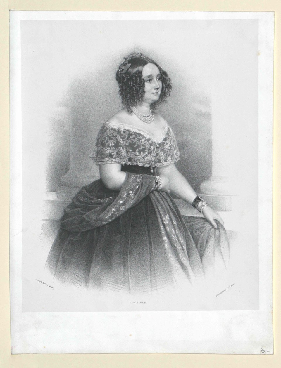 Wilhelmine comtesse Colloredo-Mannsfeld - Artist Unknown