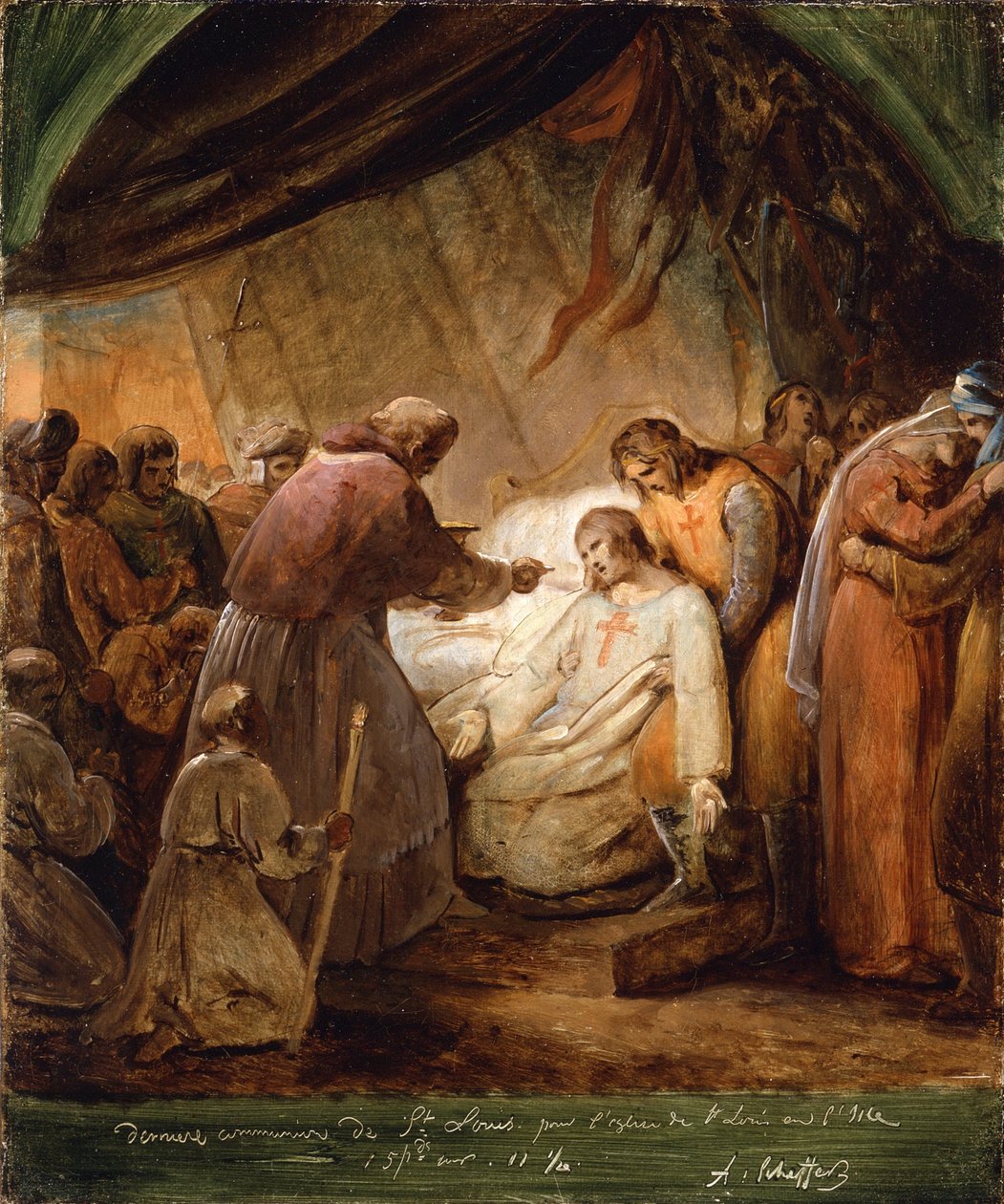 La dernière communion de Saint Louis, 1823 - Ary Scheffer