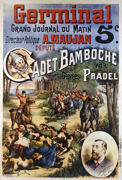 Affiche publicitaire pour le journal 