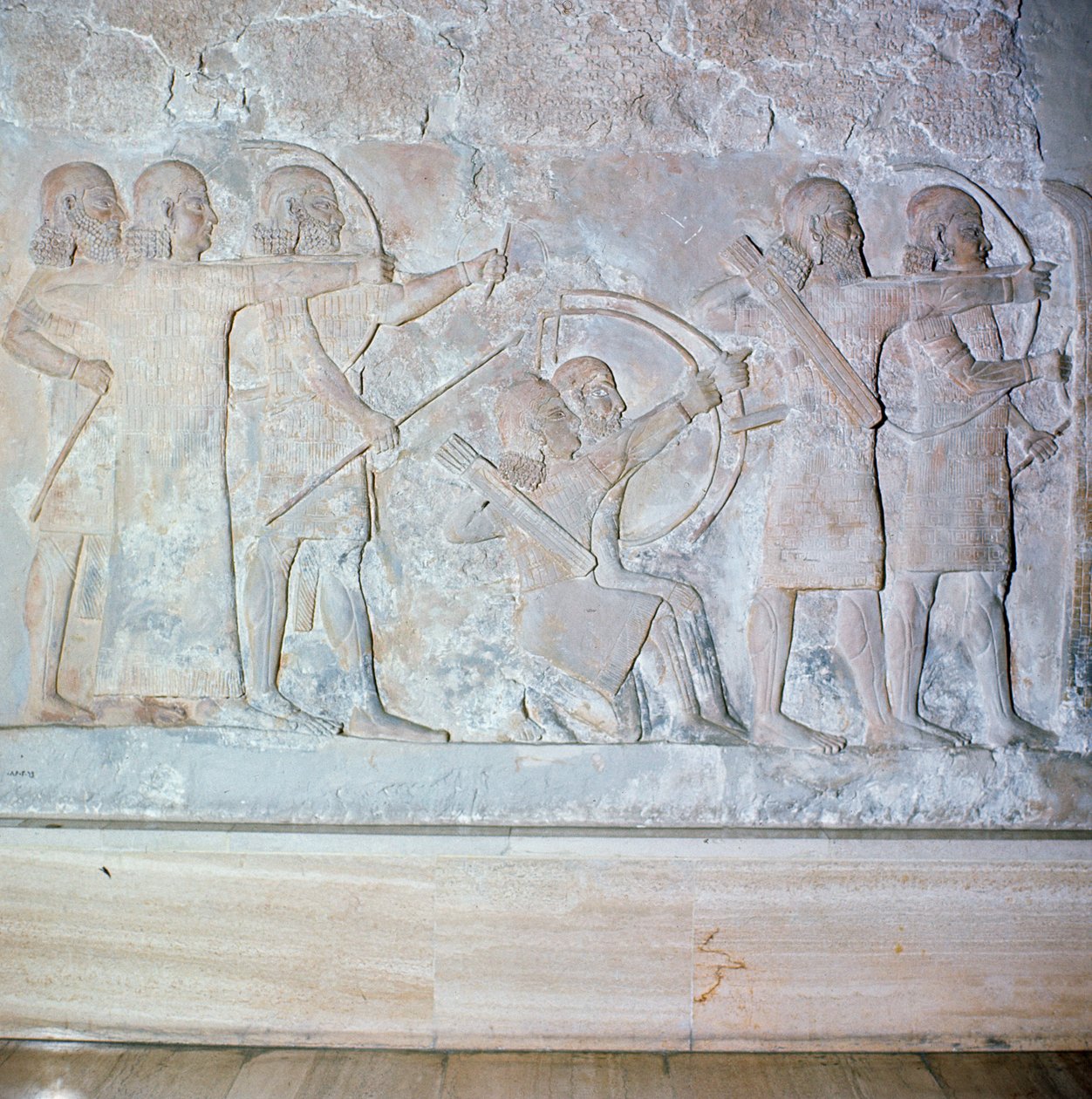 Relief représentant des archers, du palais de Sargon II à Khorsabad, Irak - Assyrian