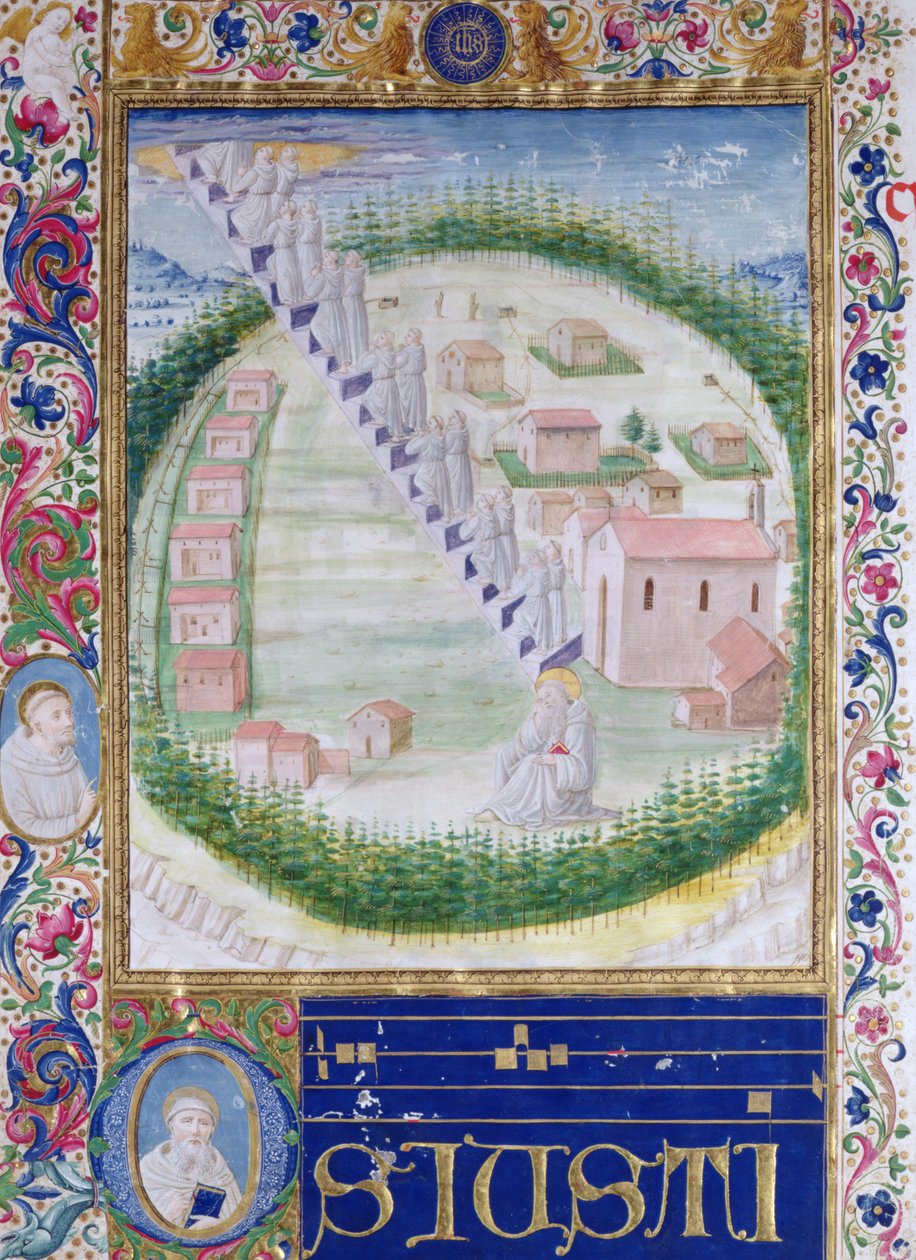 Le Rêve de Saint Romauld (vers 951-1027) vers 1502 - Attavante di Gabriello di Vanti di Bartolo