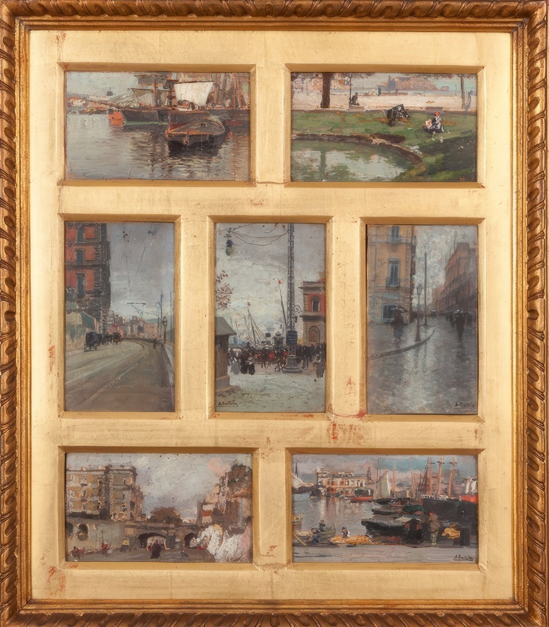 Sept vues de Naples - Attilio Pratella