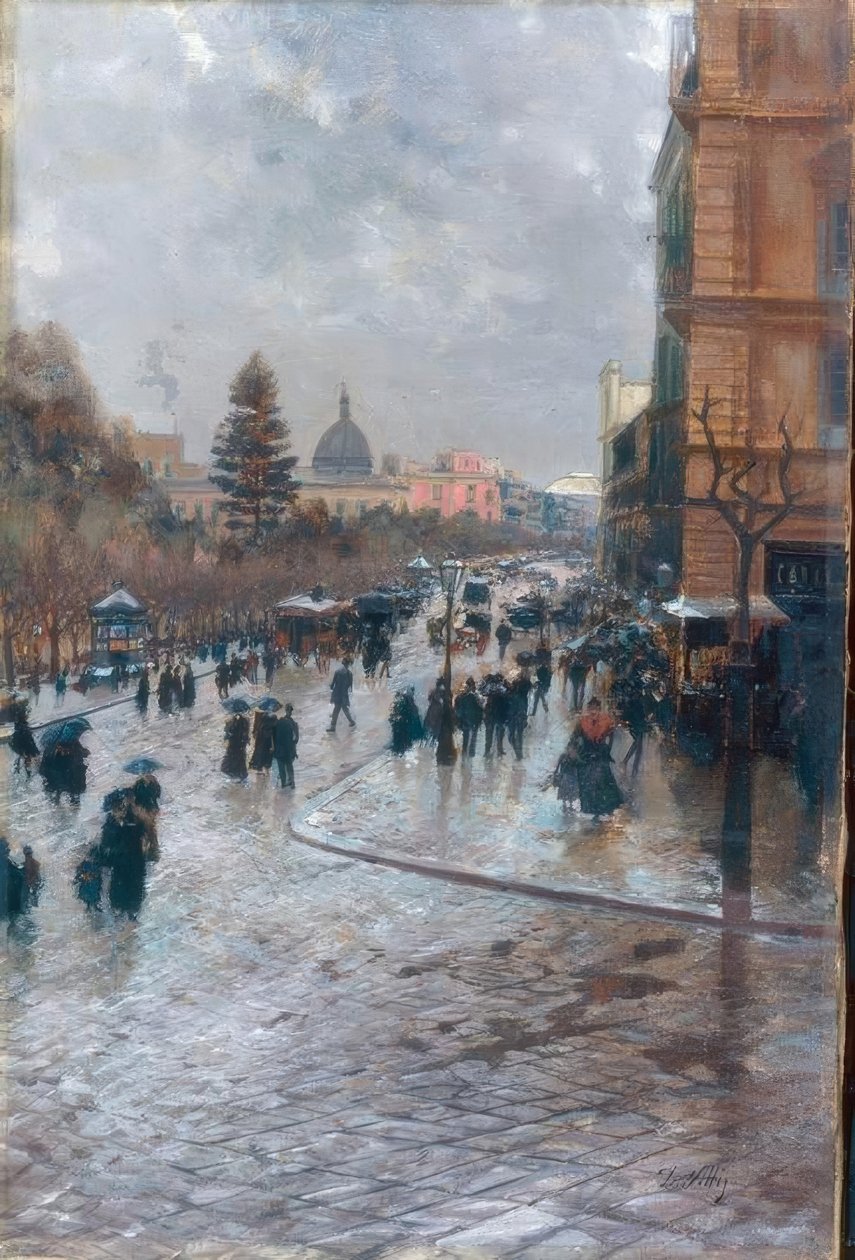 Rue à Paris - Attilio Pratella