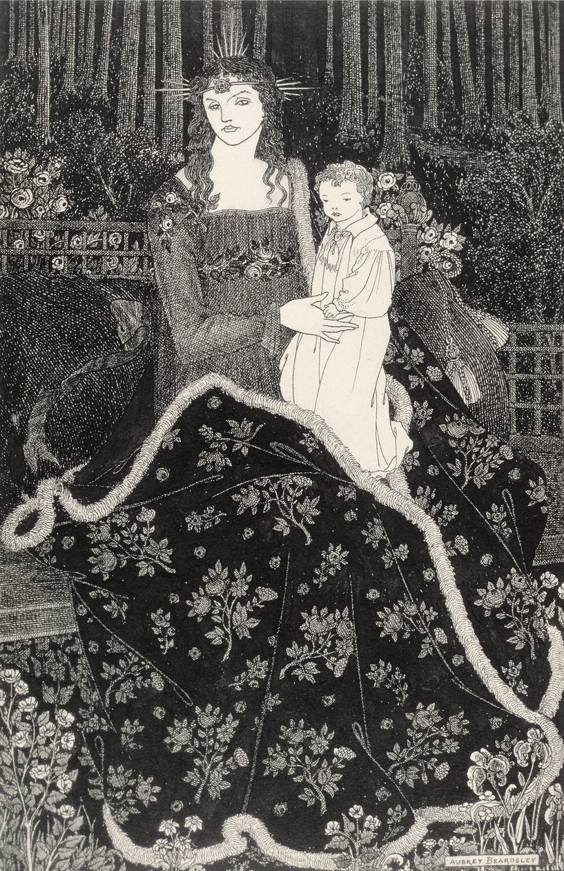 Grande carte de Noël, 1895 - Aubrey Beardsley
