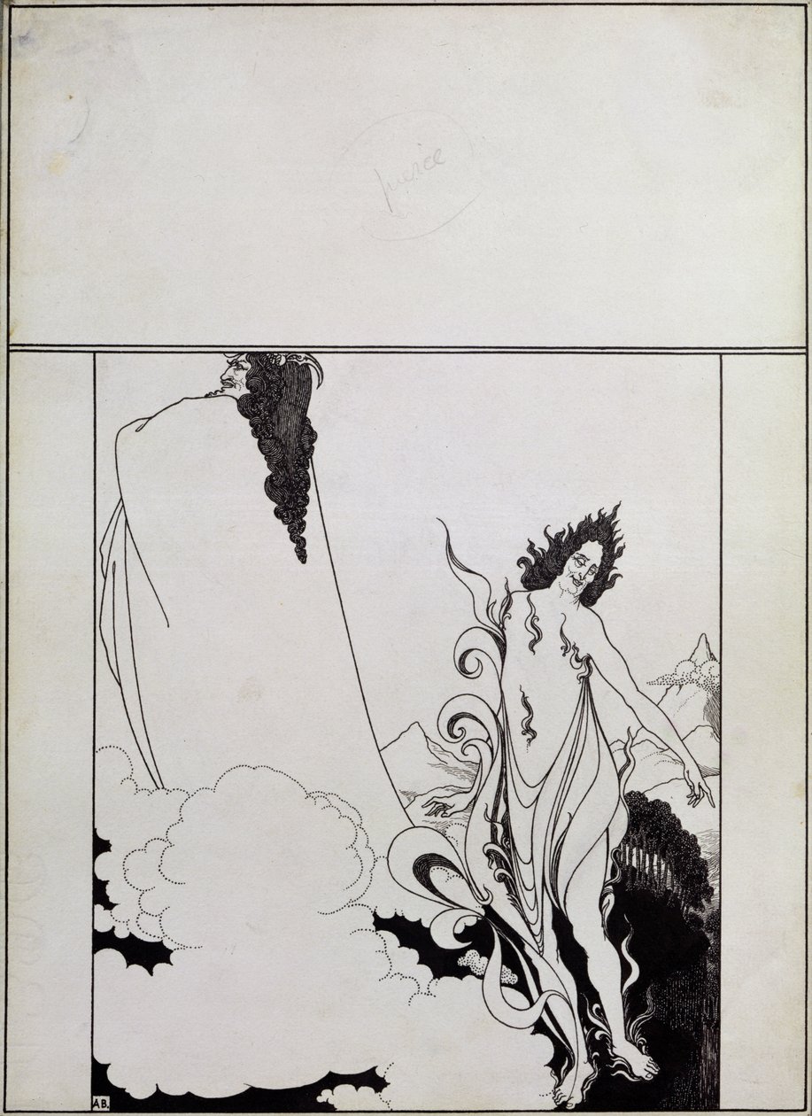 Quatrième tableau de Das Rheingold, (couverture pour Savoy No. 6) - Aubrey Beardsley