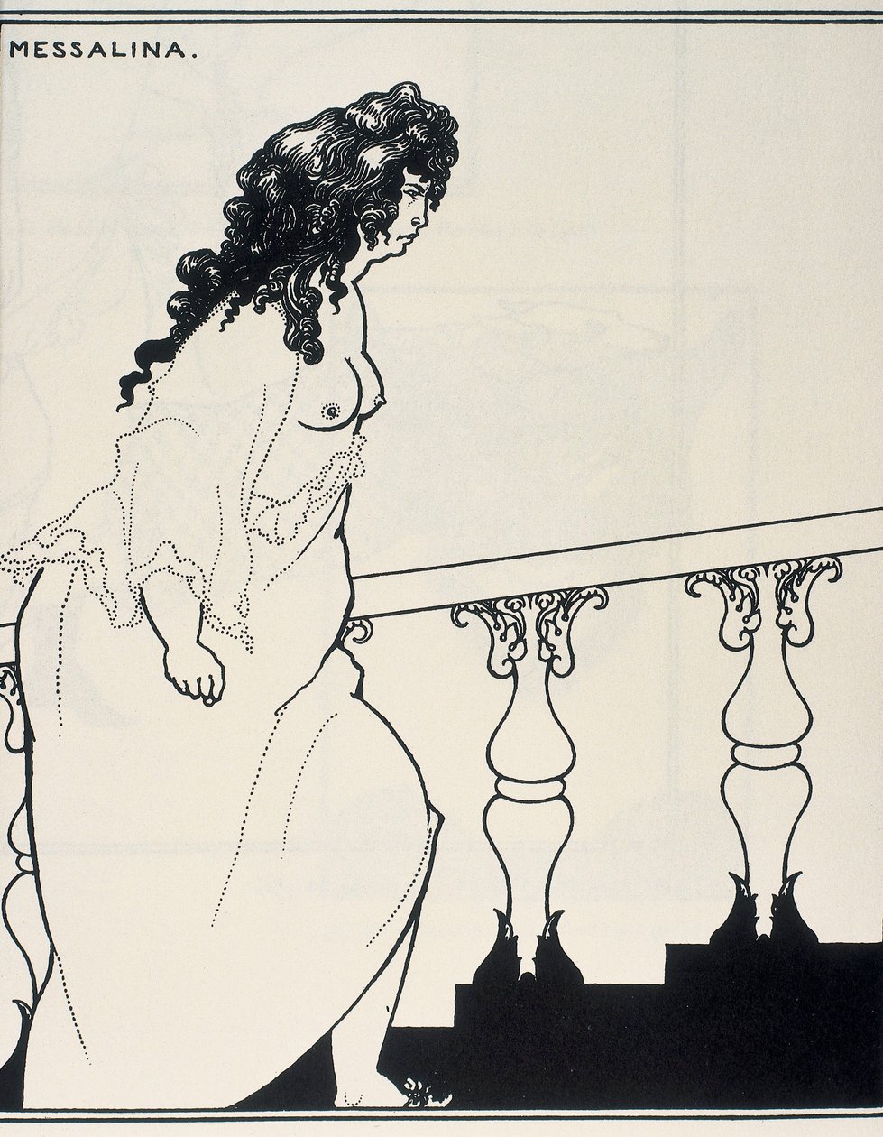 Messaline sortant du bain - Aubrey Beardsley