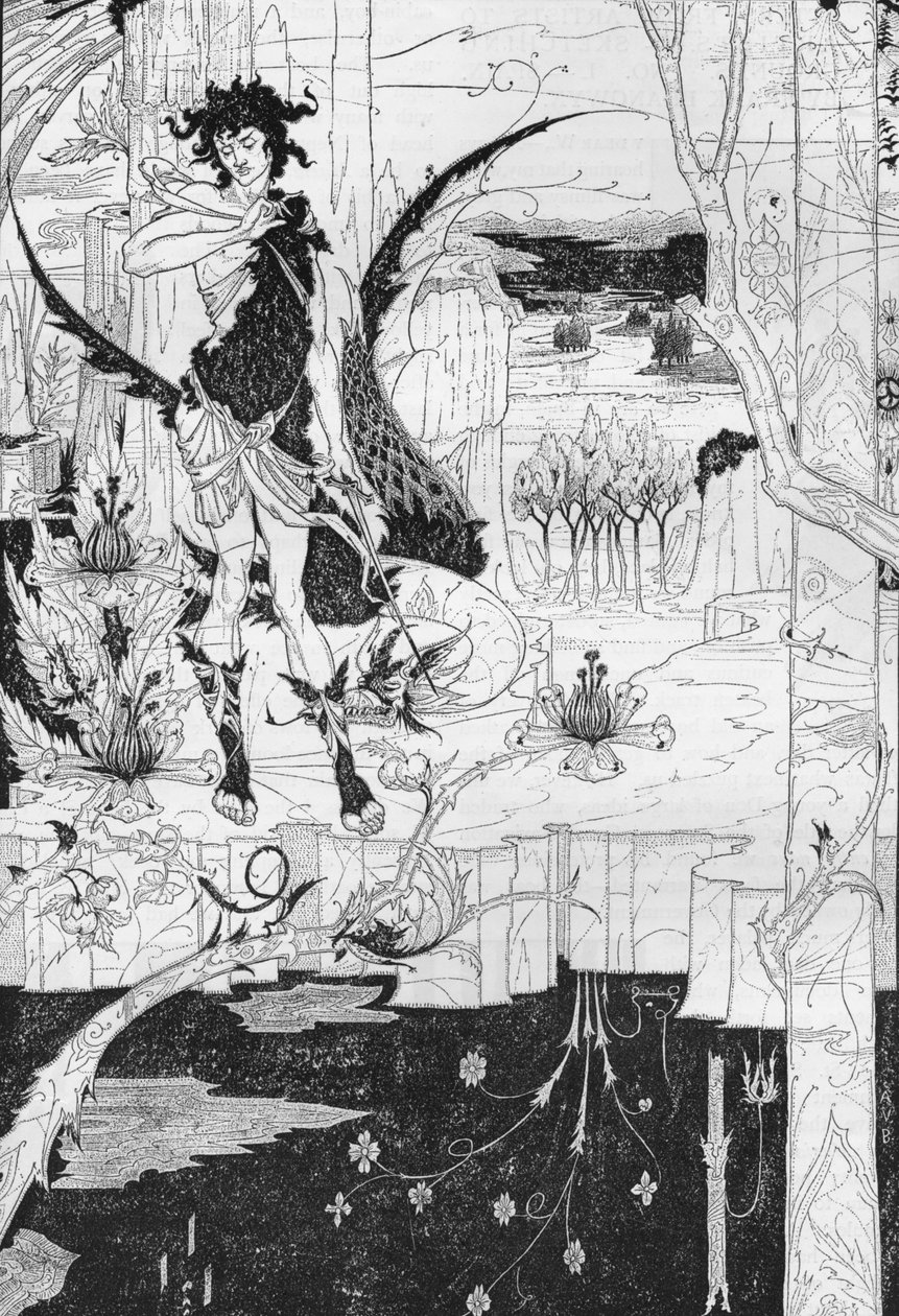 Siegfried, Acte II, c1893 - Aubrey Beardsley
