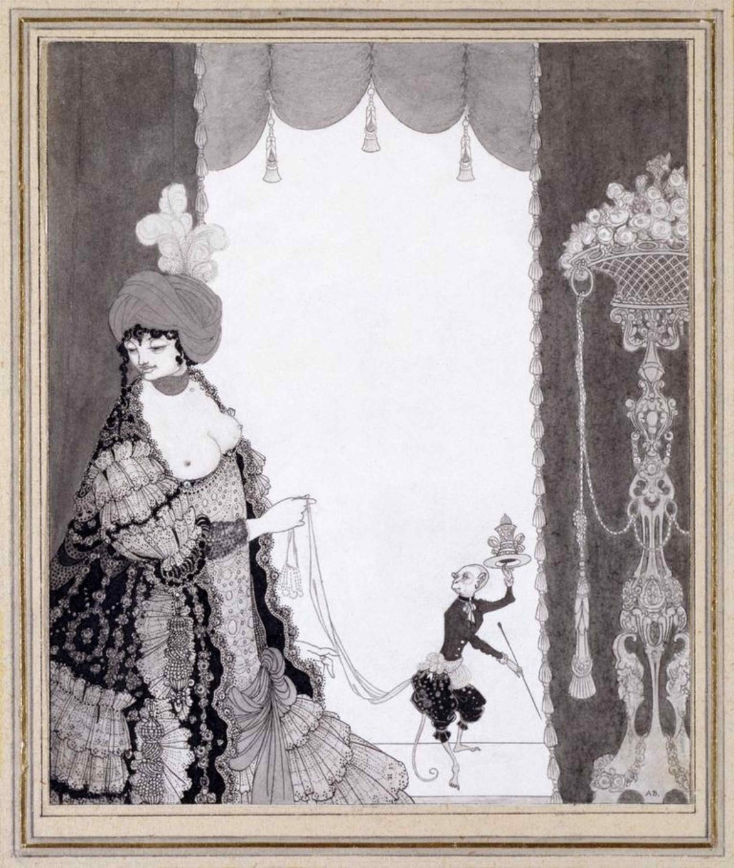 La Dame au Singe, 1897 - Aubrey Beardsley