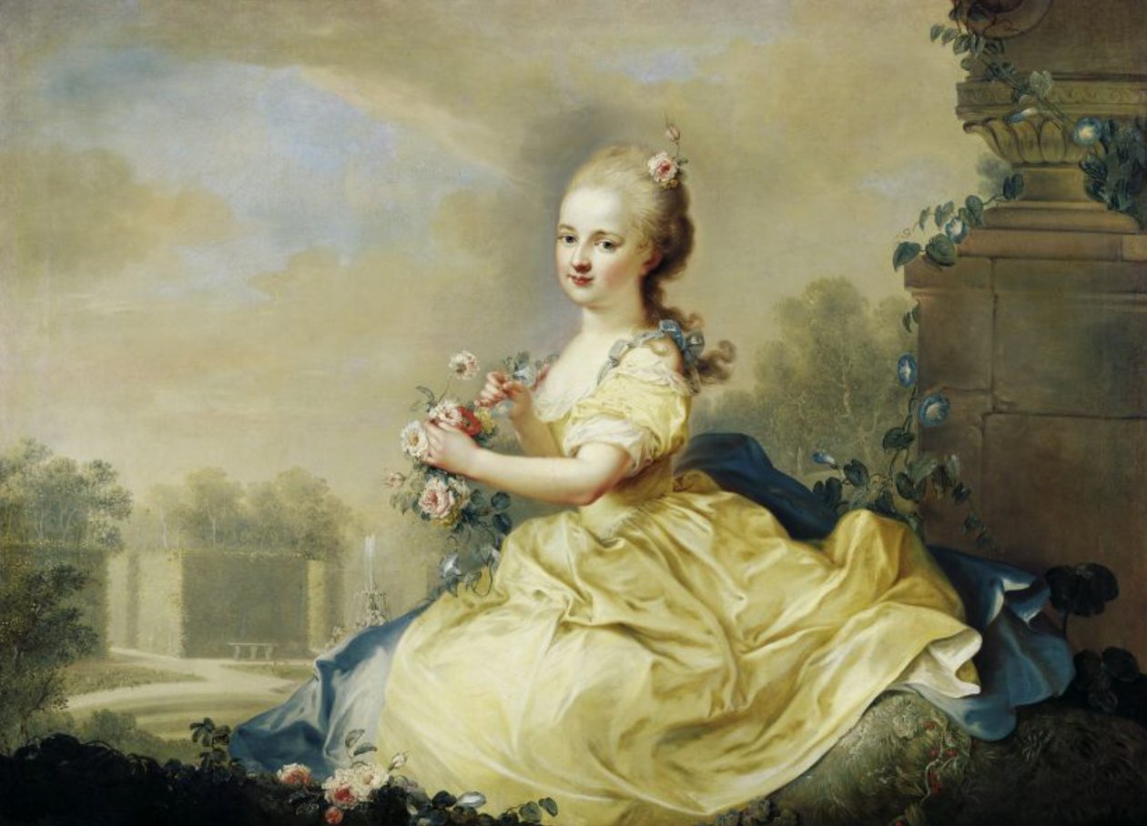 Portrait de la princesse Maria Josepha Hermengilde de Liechtenstein (1768-1845), plus tard Esterházy - August Friedrich Oelenhainz
