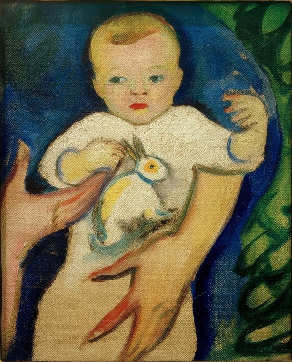 Bouddha avec pomme - August Macke