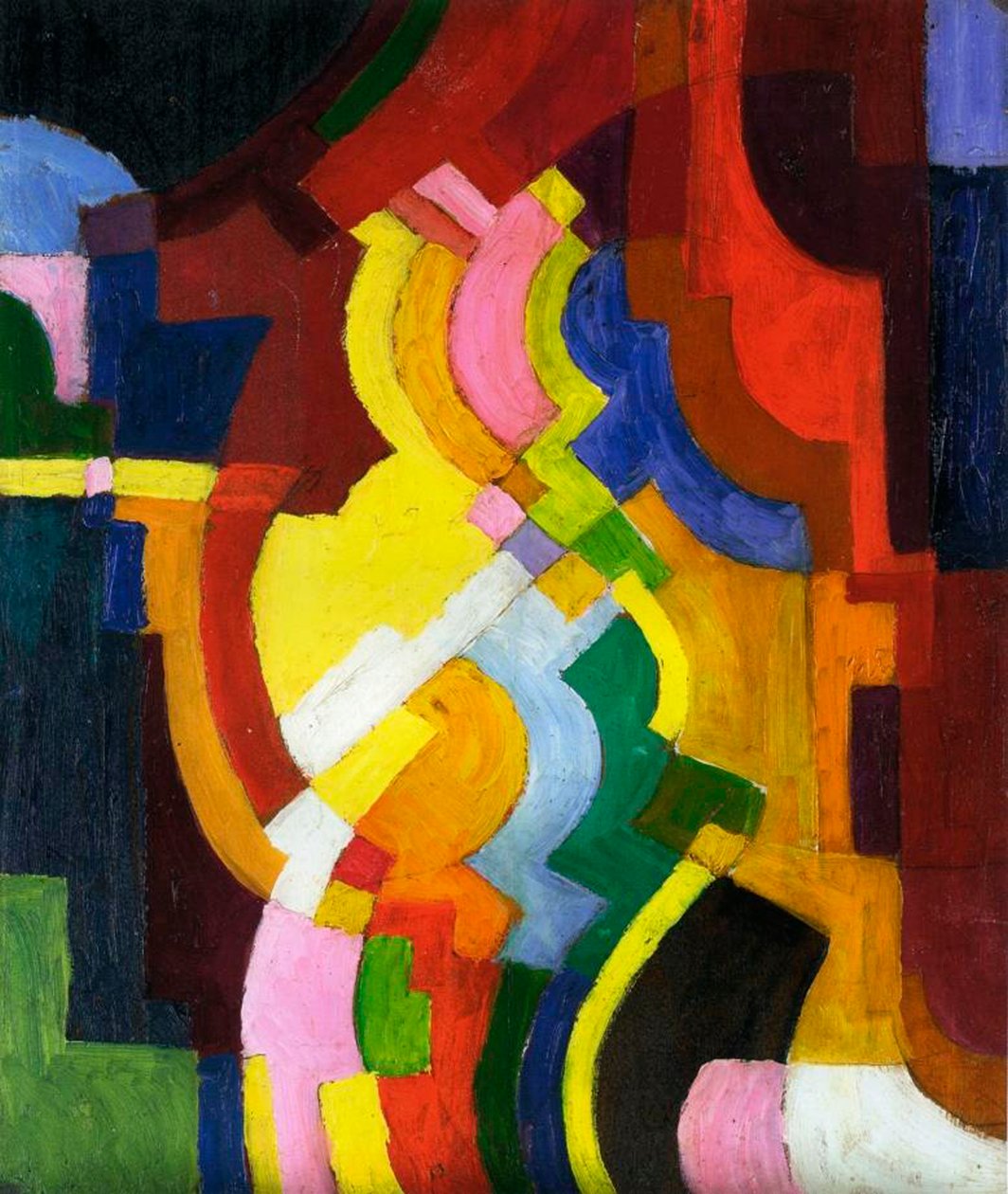 Formes colorées III, 1913 - August Macke