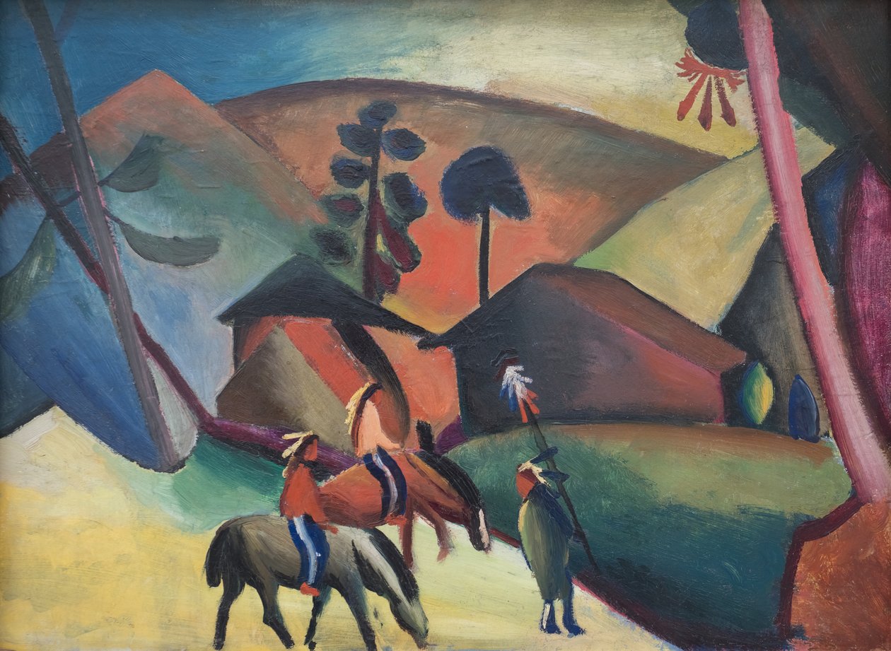 Indiens à cheval - August Macke