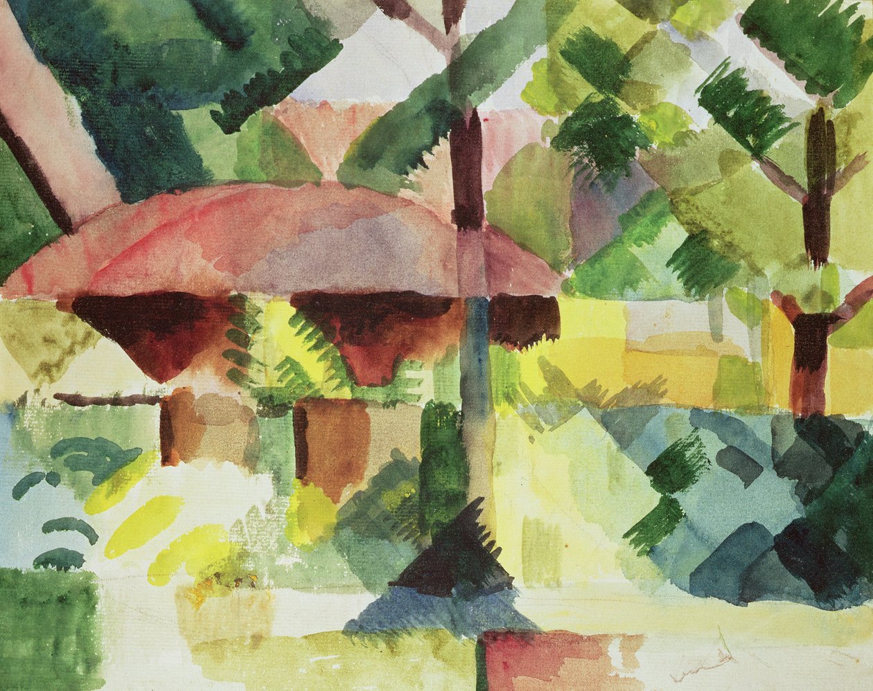 Le jardin, 1914 - August Macke