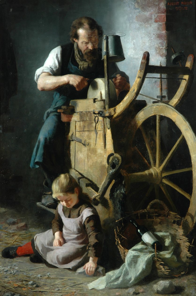 Le rémouleur, 1890 - August Muller