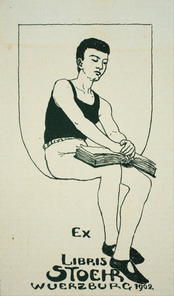 Ex-libris de Stoehr Wuerzburg - August Stoehr