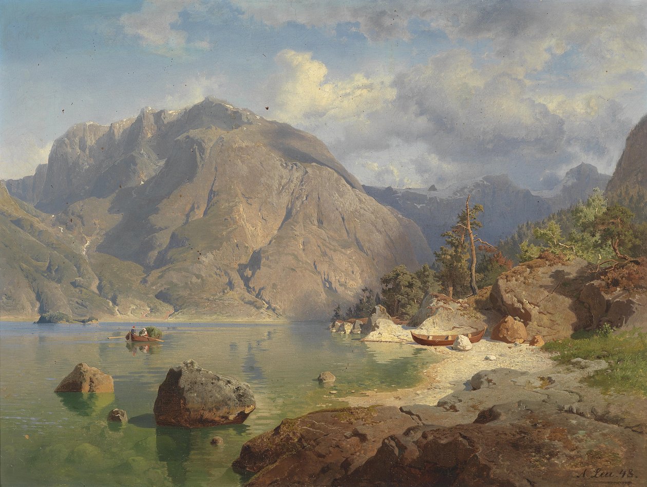 Lac de montagne - August Wilhelm Leu