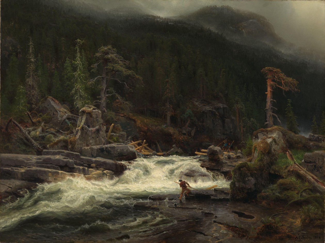 Cascade à Telemark - August Cappelen