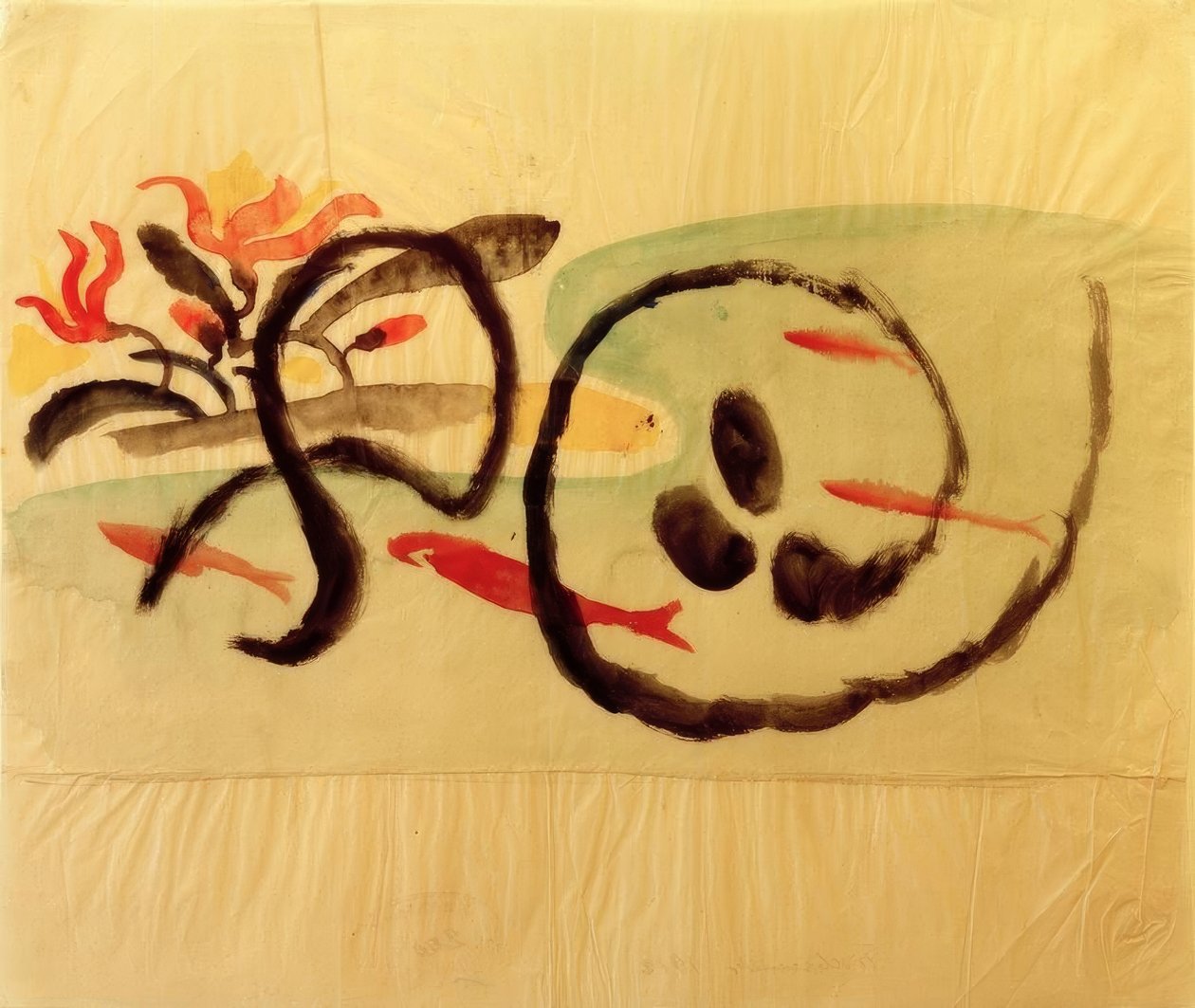 Motif de poisson, conception pour la broderie - August Macke