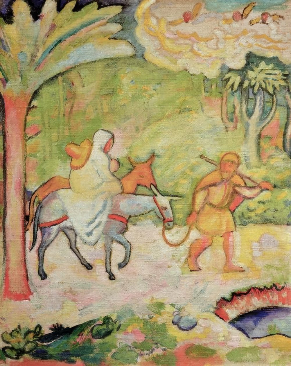 Fuite en Égypte - August Macke