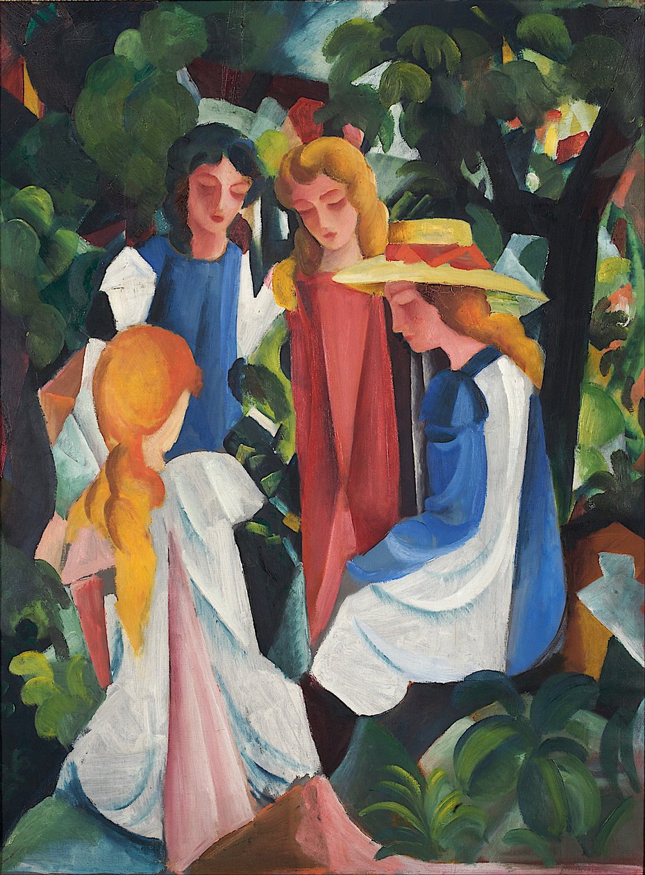 Quatre filles - August Macke