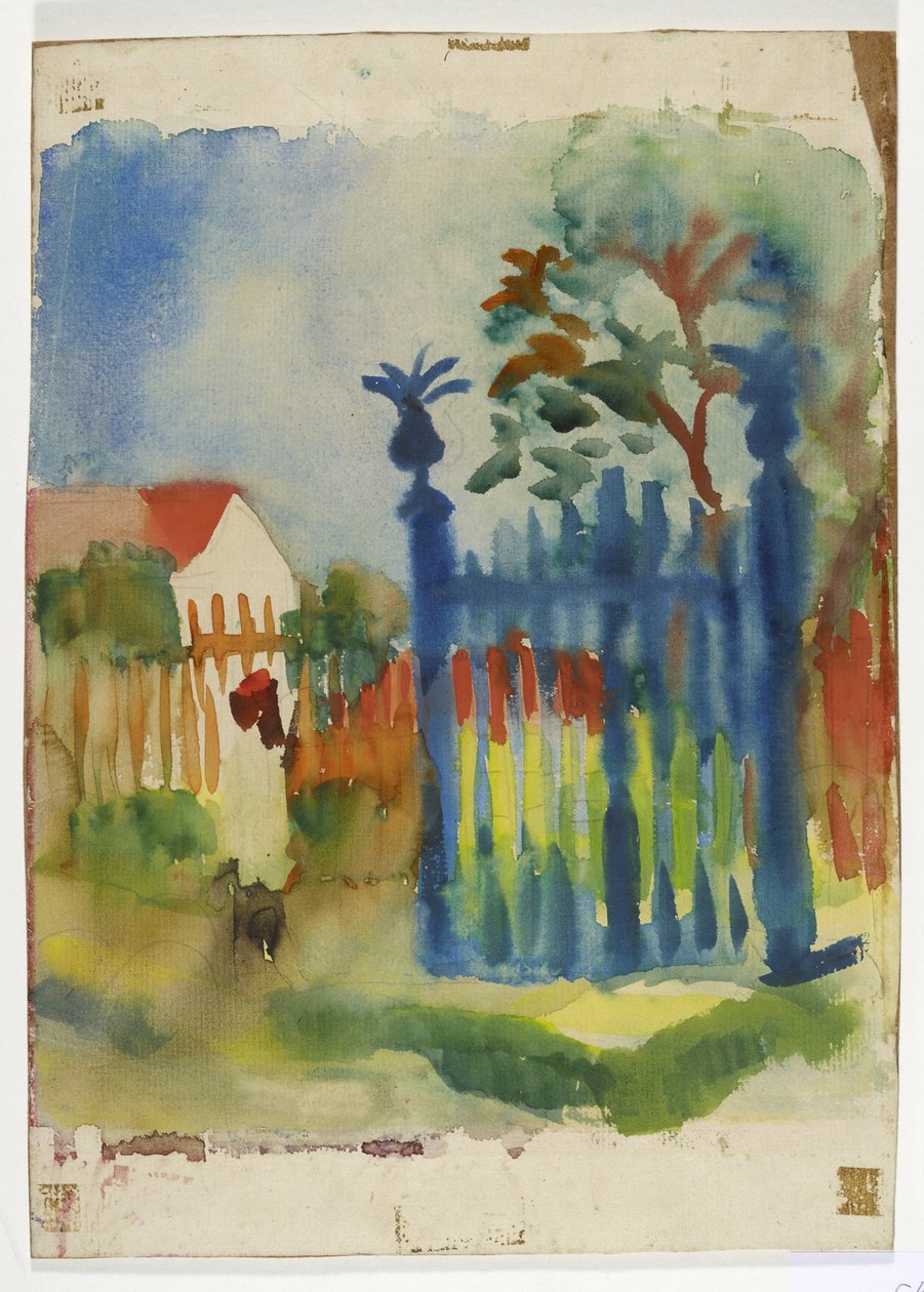 Porte de jardin - August Macke