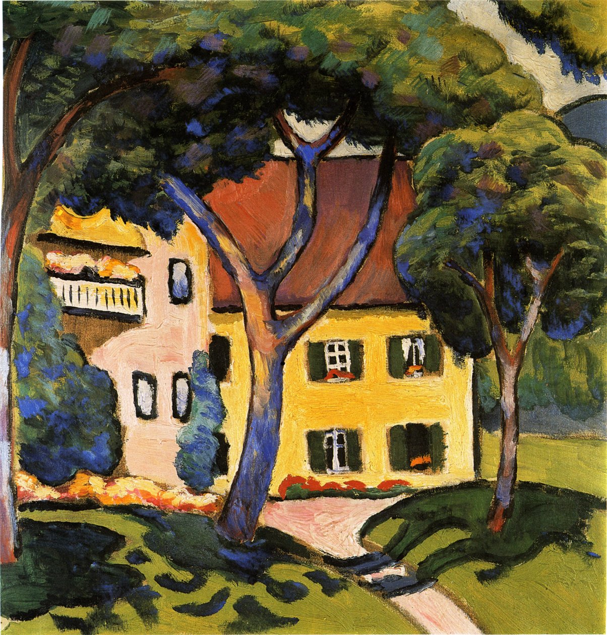 Maison à Tegernsee, 1910 - August Macke