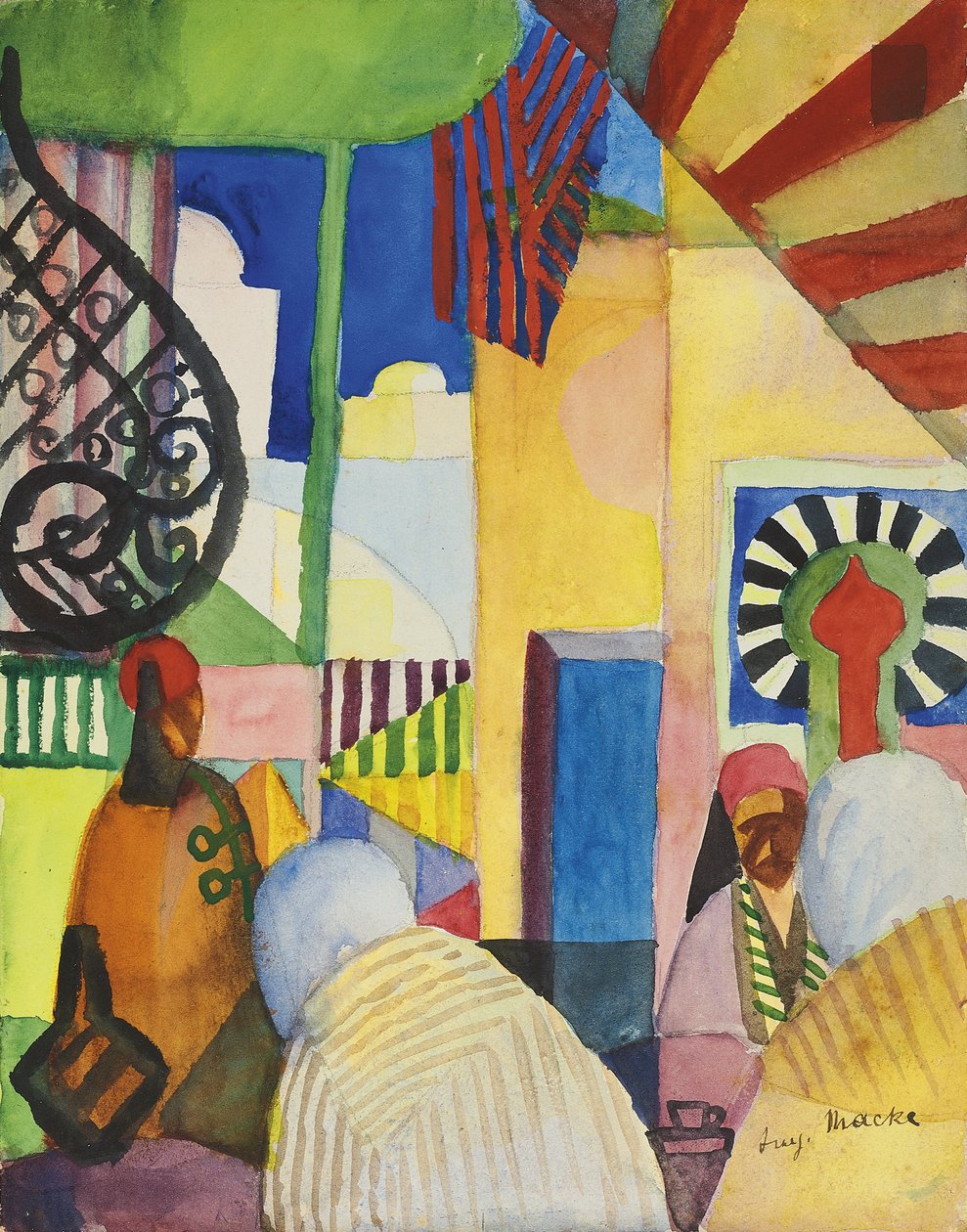 Dans le Bazar - August Macke