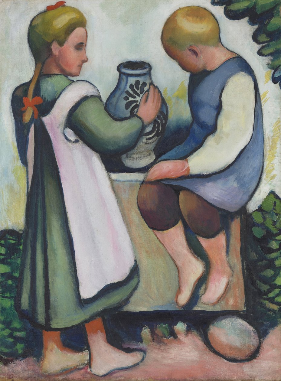 Enfants à la fontaine II - August Macke