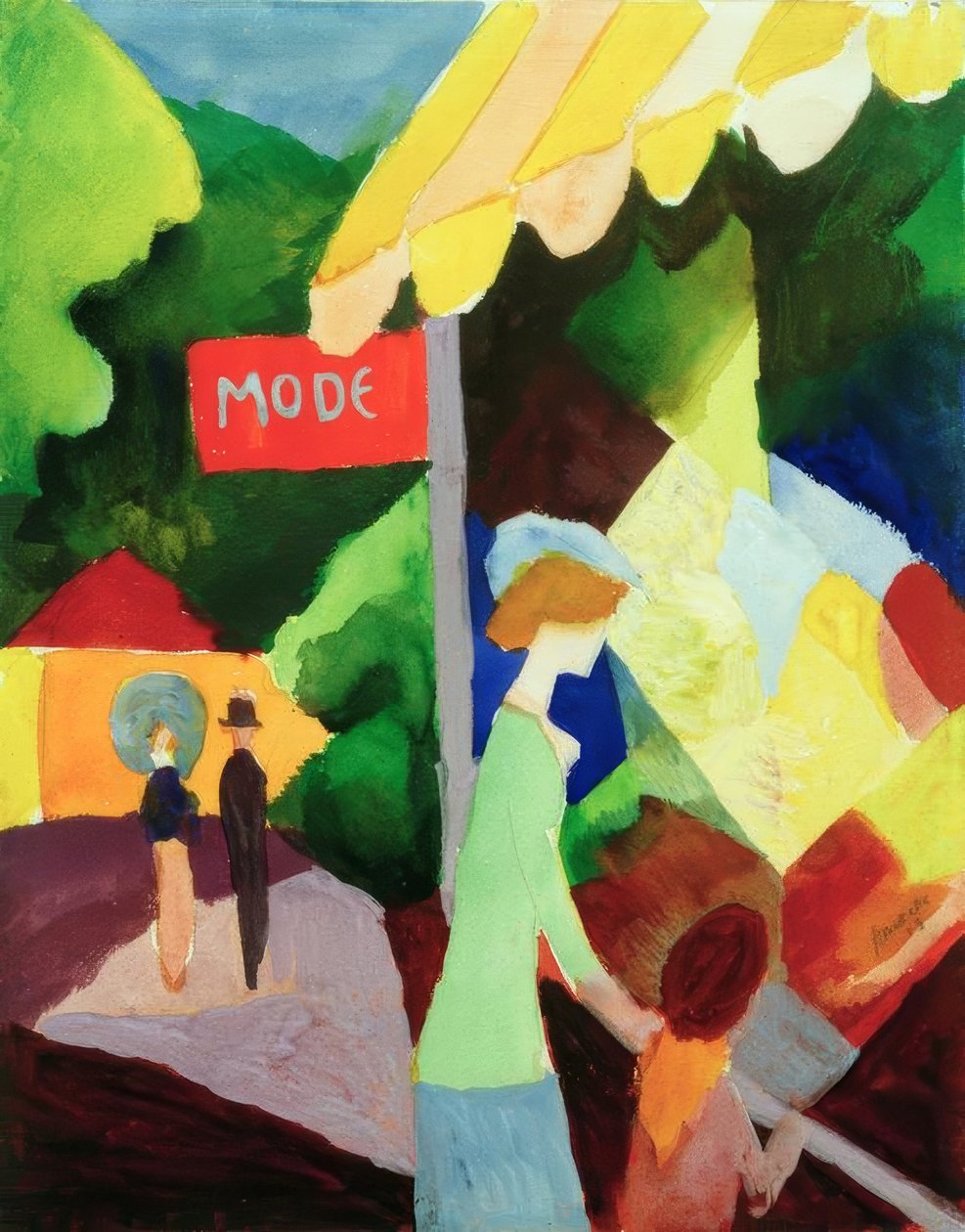 Modeschaufenster - August Macke