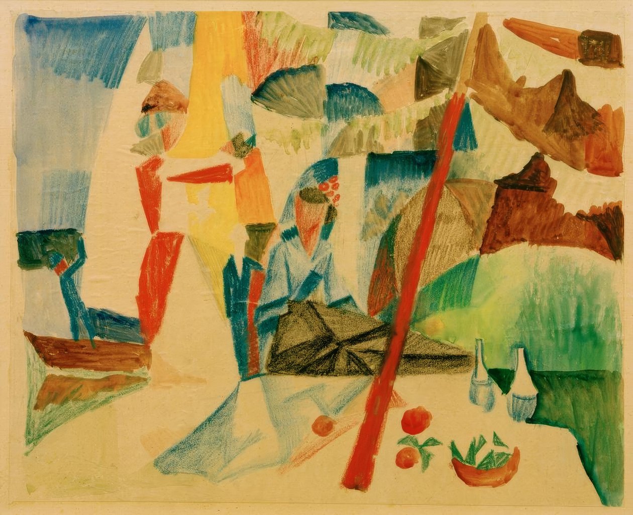 Pique-nique après la voile - August Macke