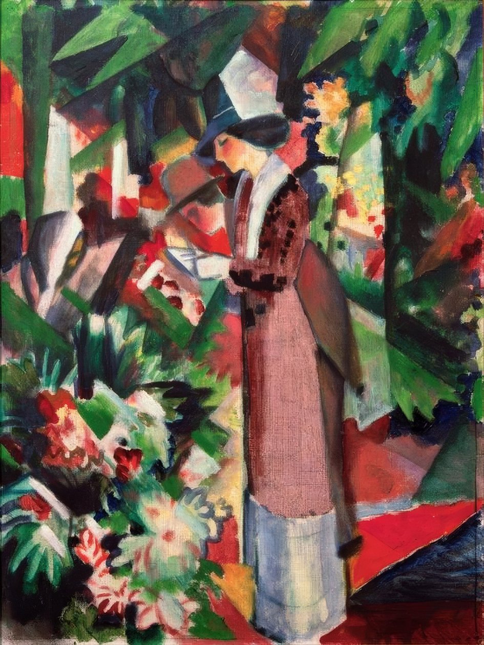 Promenade dans les fleurs - August Macke